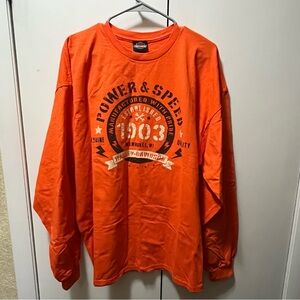 Harley-Davidson Mother Road Kingman Arizona Orange Long Sleeve Tee